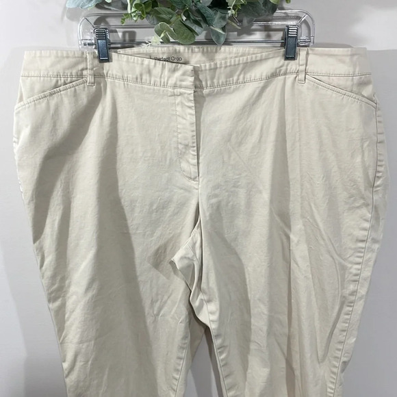 Talbots Perfect Crop Khaki Pants 22WP - Picture 2 of 15